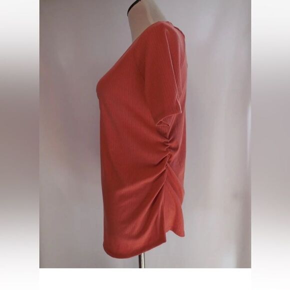 2Pk Ingrid & Isabel Maternity T-Shirt Size Medium Ribbed V-Neck Short Sleeve - Picture 5 of 7